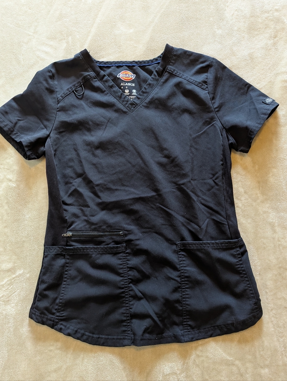 Scrub Set Dickies Black V-Neck Balance